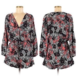 Floral Long Sleeve Romper